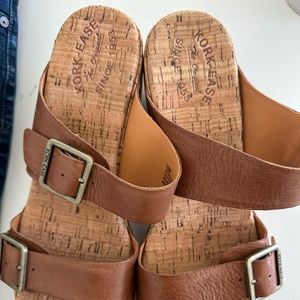 Kork platform sandles